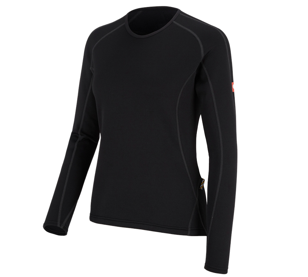 Primary image e.s.funct-longsleeve thermo stretch-x-warm,ladies' black