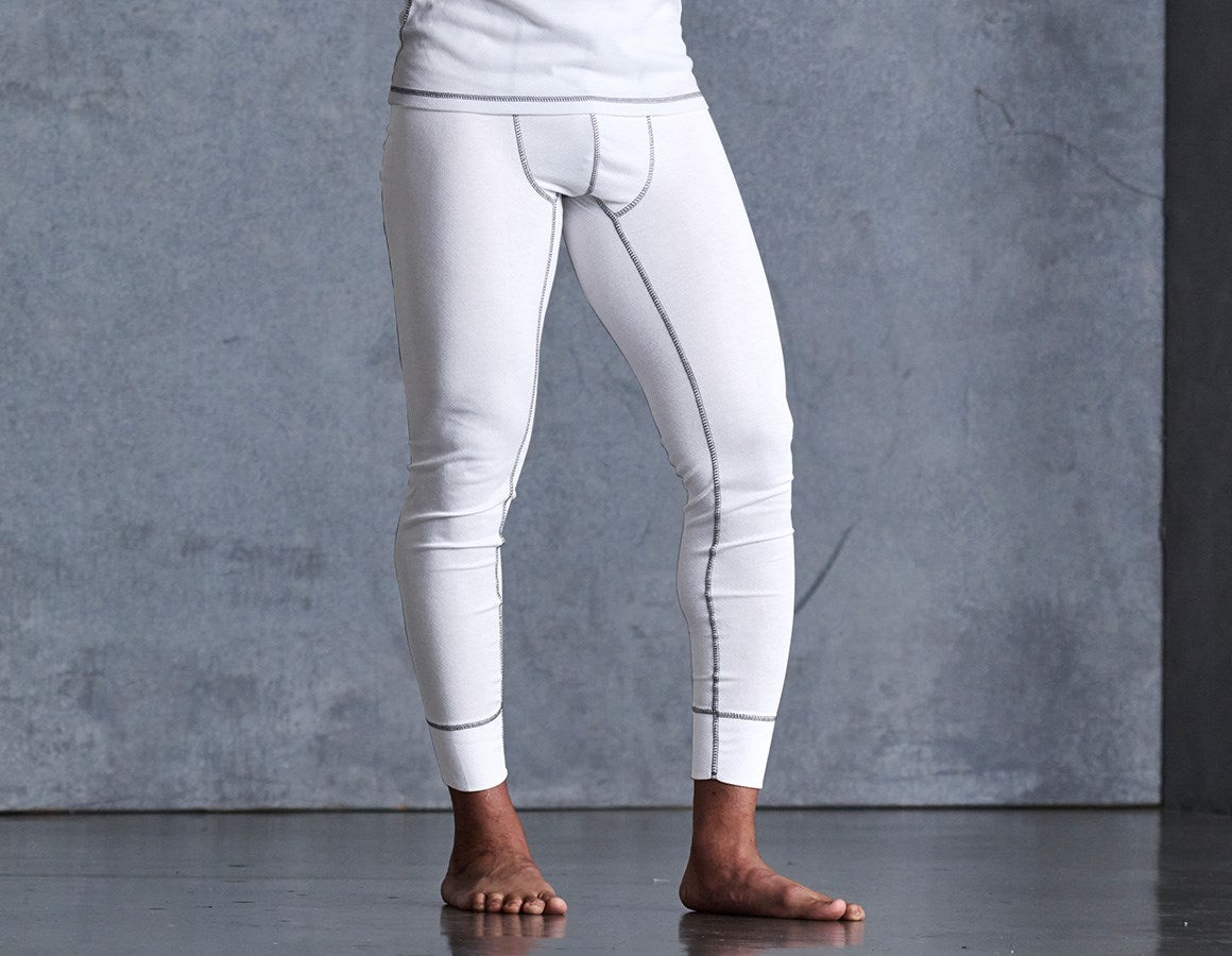Main action image e.s. functional long-pants basis-light white