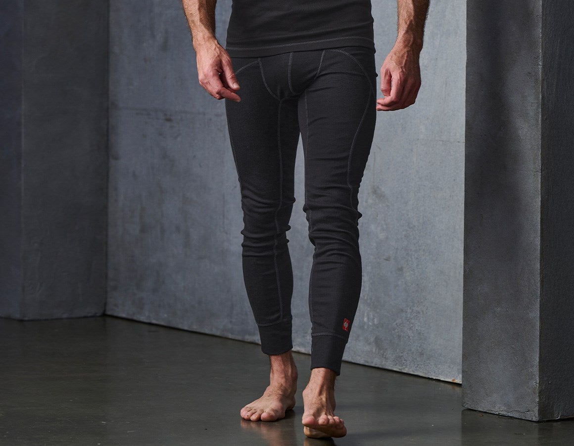 Main action image e.s. functional long-pants basis-warm black