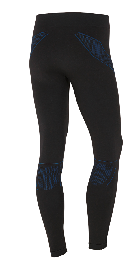 Secondary image e.s. functional long-pants seamless-warm black/gentianblue