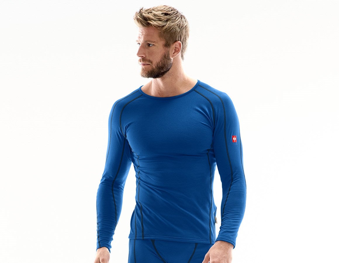 Main action image e.s. functional-longsleeve clima-pro, warm, men's gentianblue