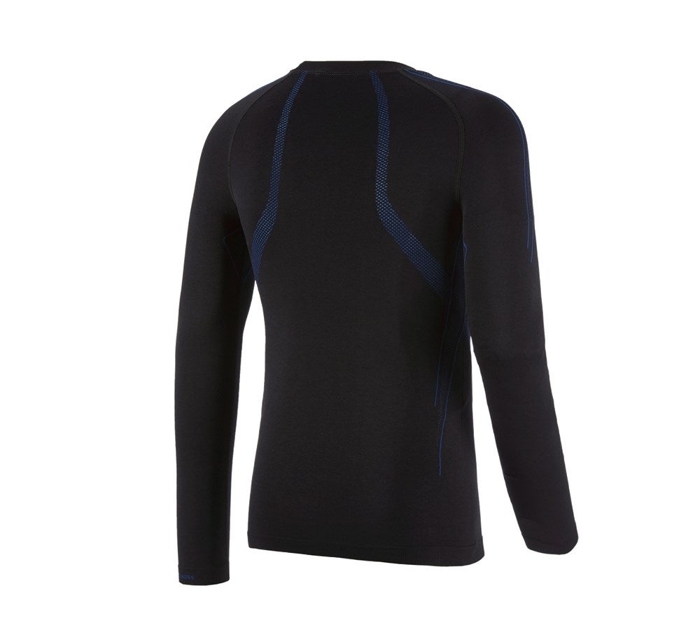 Secondary image e.s. functional-longsleeve seamless - warm black/gentianblue