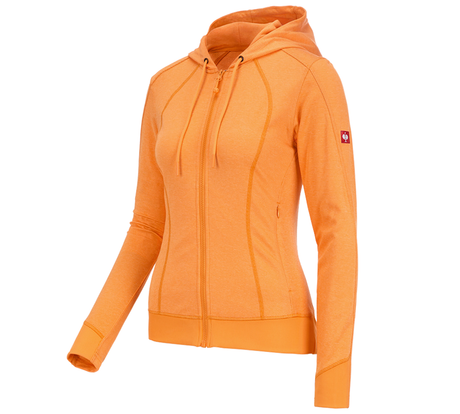 Primary image e.s. Functional hooded jacket stripe, ladies' lightorange