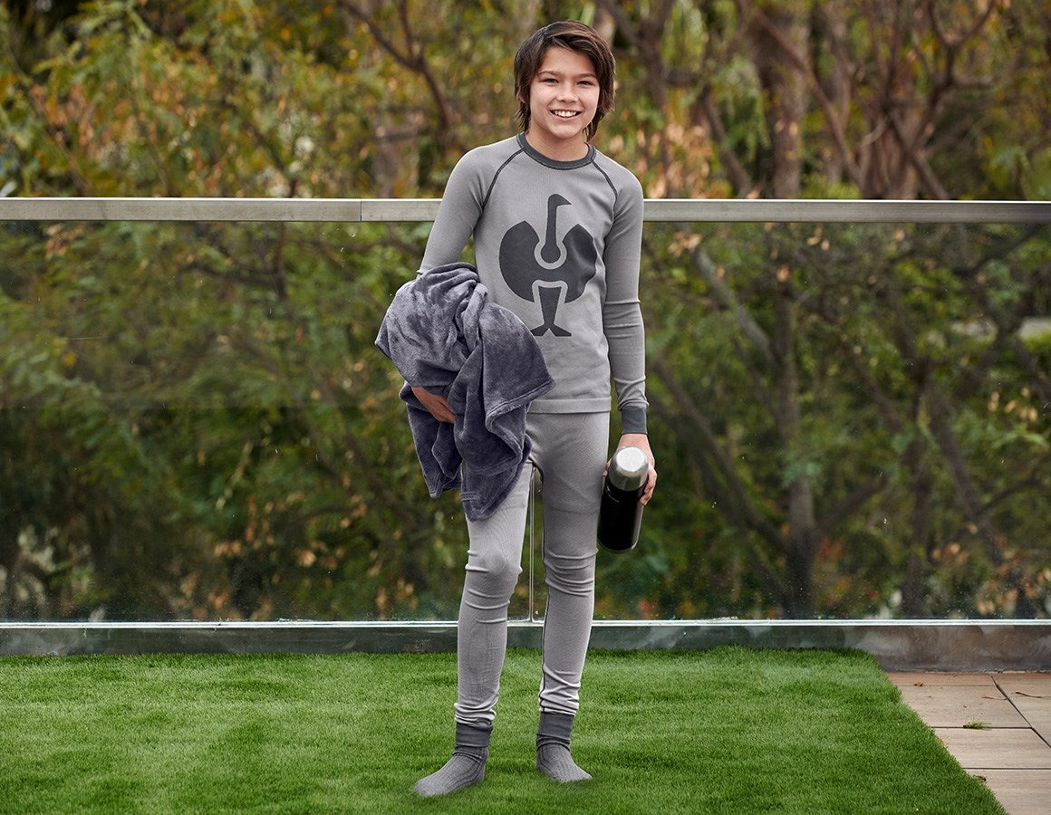 Additional image 1 e.s. functional long-pants seamless-warm, children platinum