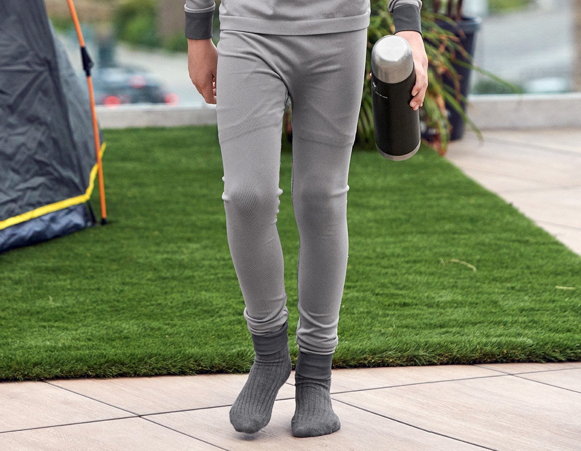 Main action image e.s. functional long-pants seamless-warm, children platinum