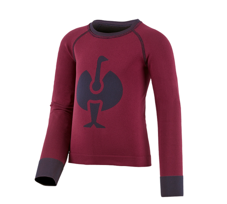 Primary image e.s. functional-longsleeve seamless-warm, children berry