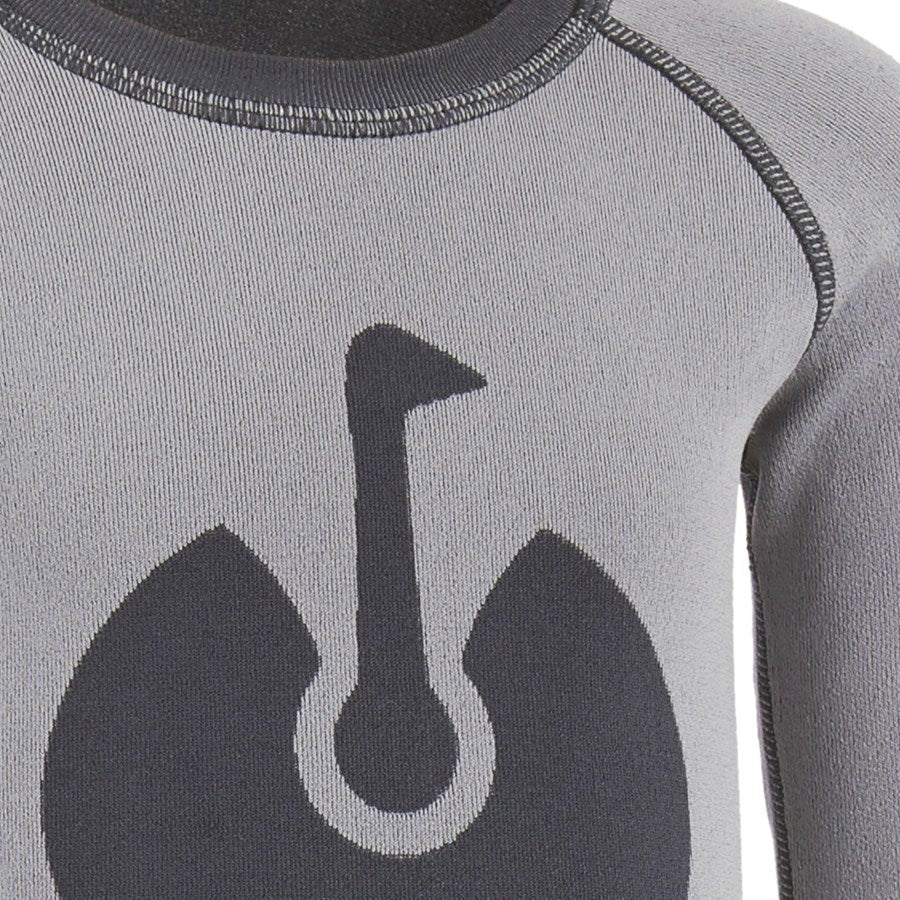 Detailed image e.s. functional-longsleeve seamless-warm, children platinum