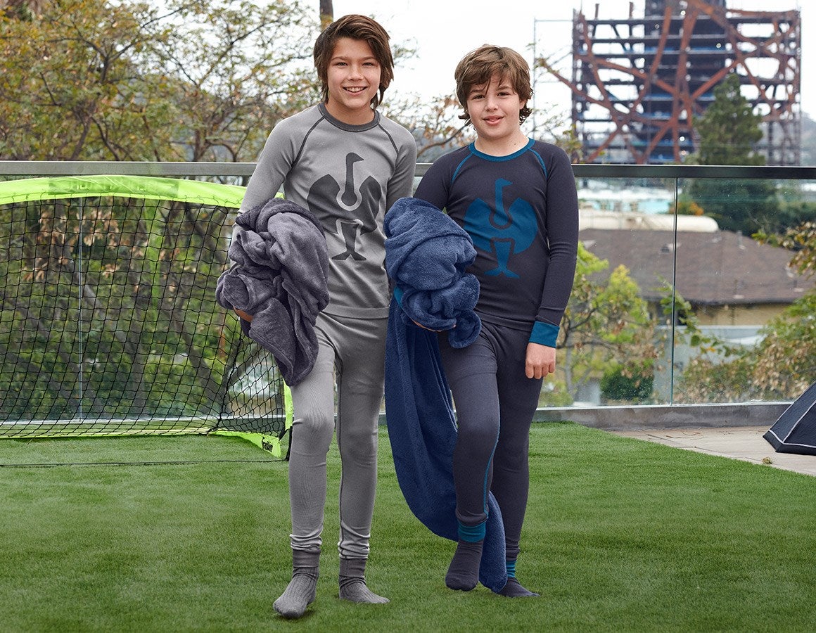 Additional image 1 e.s. functional-longsleeve seamless-warm, children platinum