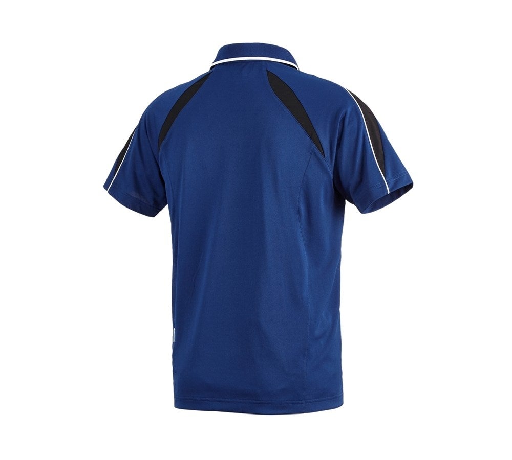Secondary image e.s. Functional polo-shirt poly Silverfresh royalblue/black