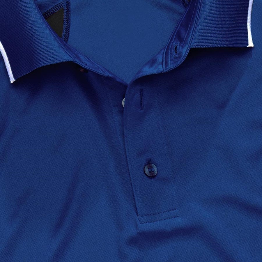 Detailed image e.s. Functional polo-shirt poly Silverfresh royalblue/black