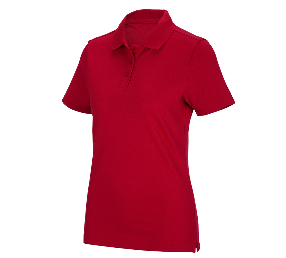 Primary image e.s. Functional polo shirt poly cotton, ladies' fiery red