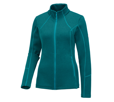 Primary image e.s. Functional sweat jacket melange, ladies' ocean melange