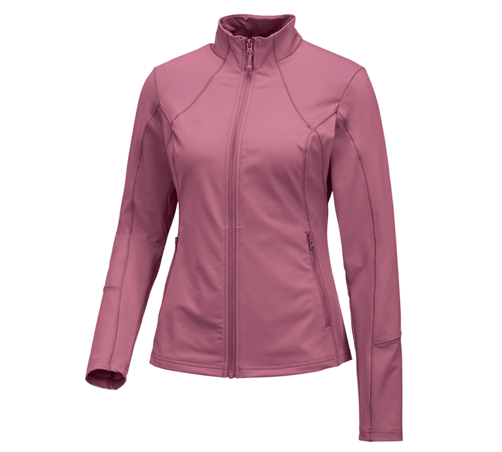 Primary image e.s. Functional sweat jacket solid, ladies' antiquepink