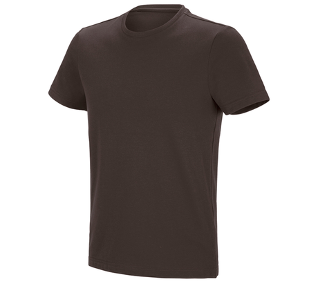 Primary image e.s. Functional T-shirt poly cotton chestnut