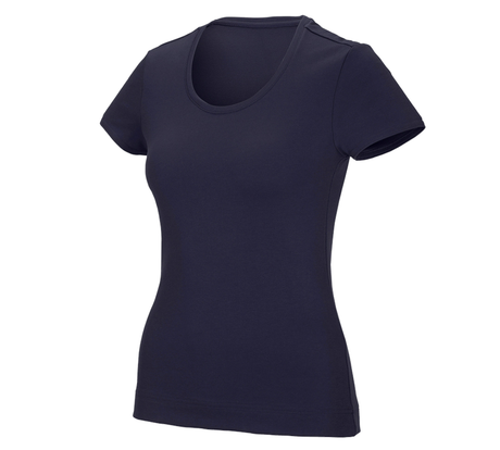 Primary image e.s. Functional T-shirt poly cotton, ladies' navy