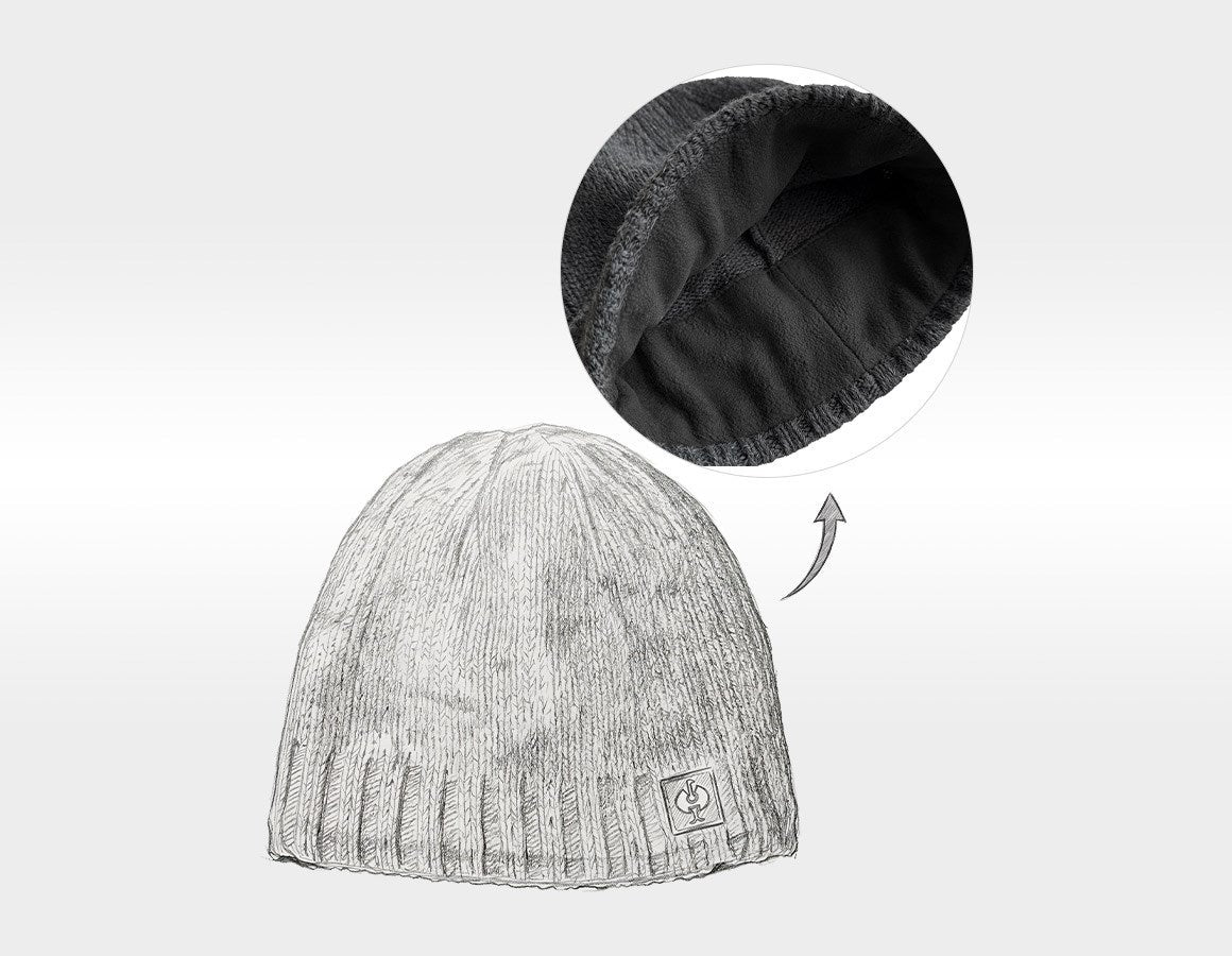 Additional image 2 e.s. Chunky knit hat titanium