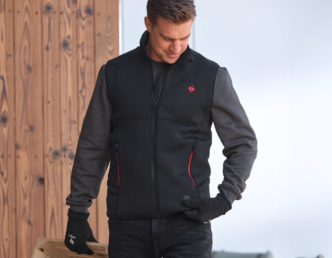 Additional image 2 e.s. Heated bodywarmer climafoam black melange