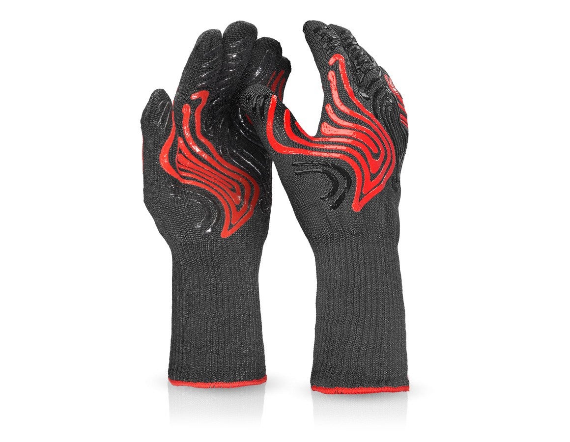 Primary image e.s. Heatproof gloves Heat-Expert II black/red