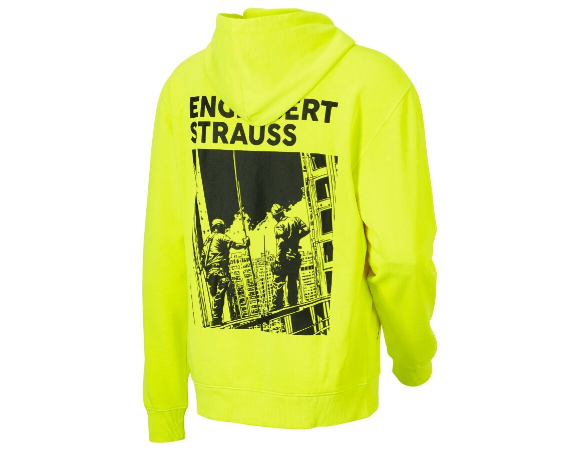 Secondary image e.s. Hoody sweatshirt neon neonyellow vintage