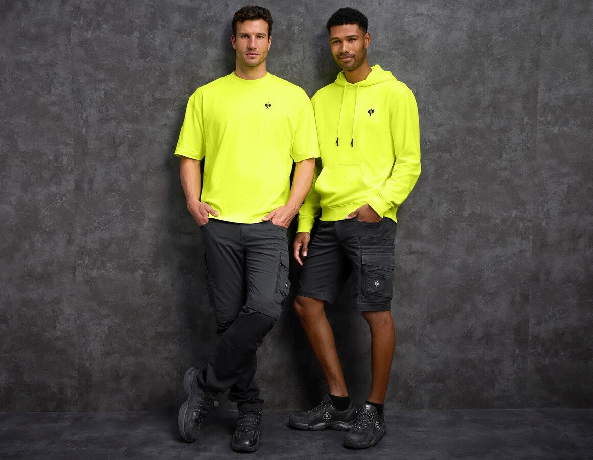 Additional image 2 e.s. Hoody sweatshirt neon neonyellow vintage