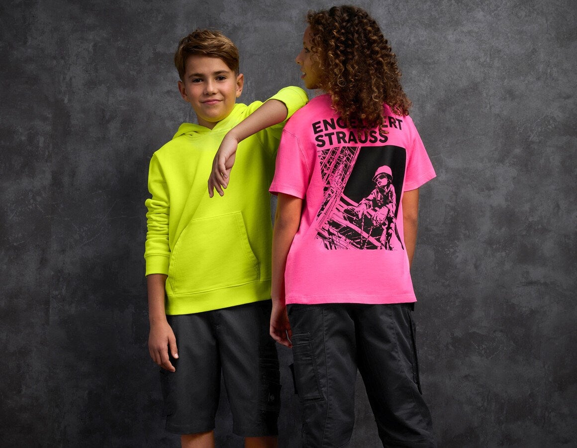 Additional image 2 e.s. Hoody sweatshirt neon, children´s neonyellow vintage