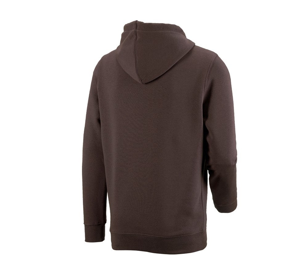 Secondary image e.s. Hoody sweatshirt poly cotton chestnut