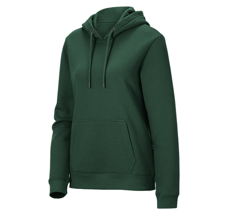 Primary image e.s. Hoody-sweatshirt poly cotton, ladies' green