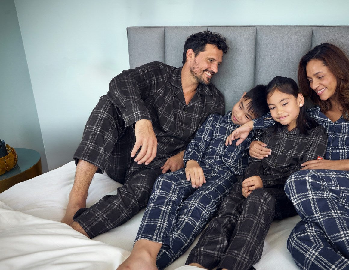 Additional image 3 e.s. Checkered Pyjama Bottoms black/basaltgrey