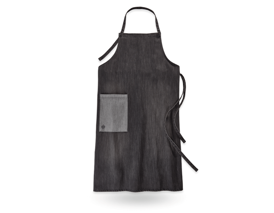 Primary image e.s. Bib Apron denim, long graphitewashed