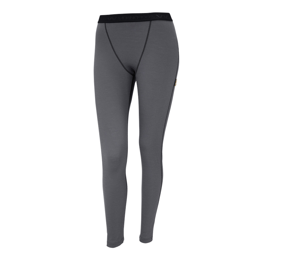 Primary image e.s. Long-pants Merino, ladies' cement/graphite