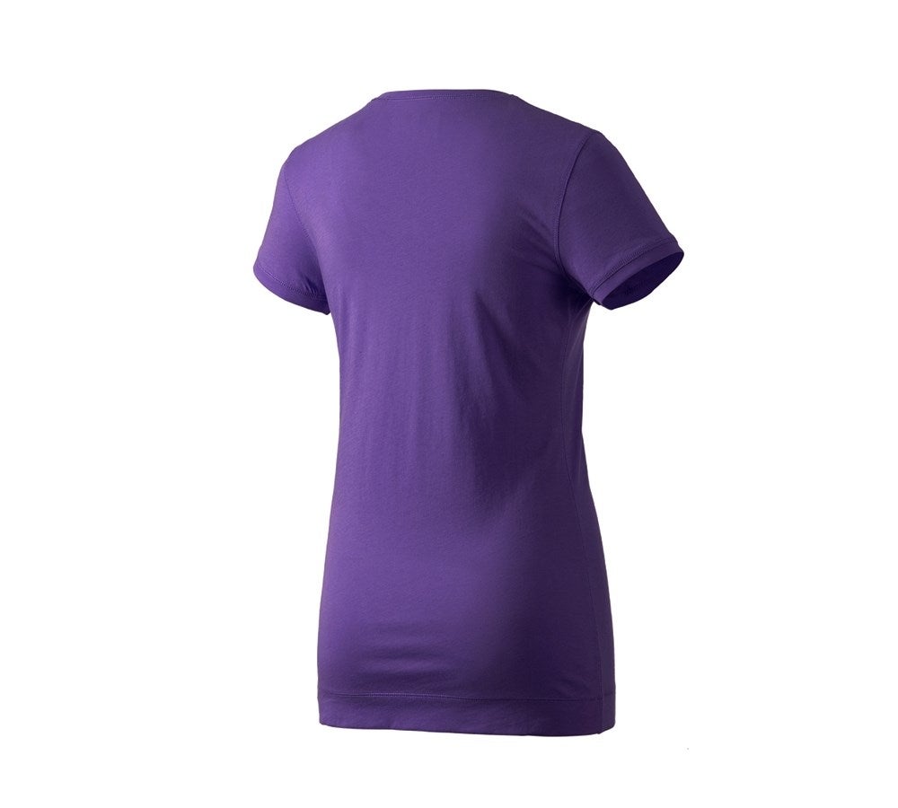 Secondary image e.s. Long shirt cotton, ladies' purple