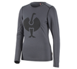 Primary image e.s. Long sleeve Merino, ladies' cement/graphite