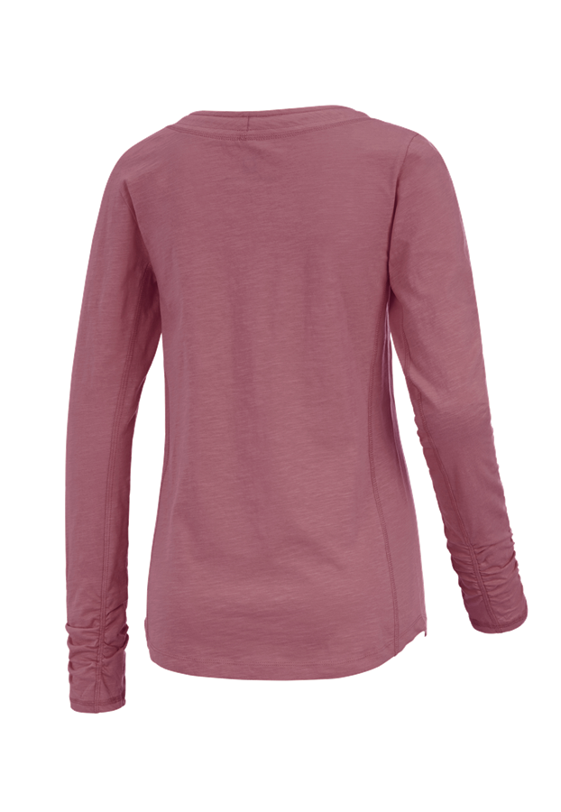 Secondary image e.s. Longsleeve cotton slub, ladies' antiquepink