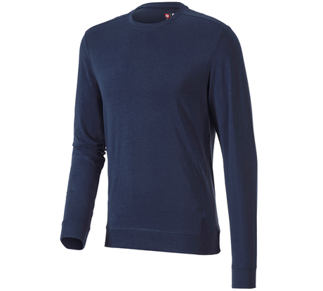Primary image e.s. Longsleeve cotton stretch navy
