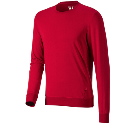 Primary image e.s. Longsleeve cotton stretch fiery red