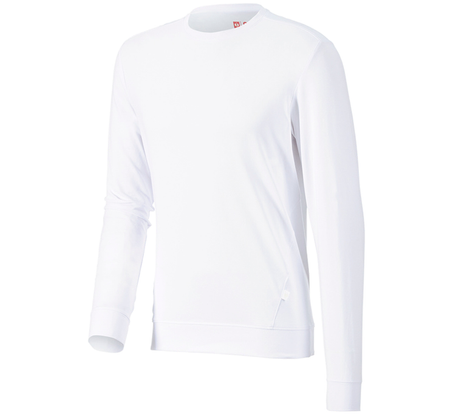Primary image e.s. Longsleeve cotton stretch white