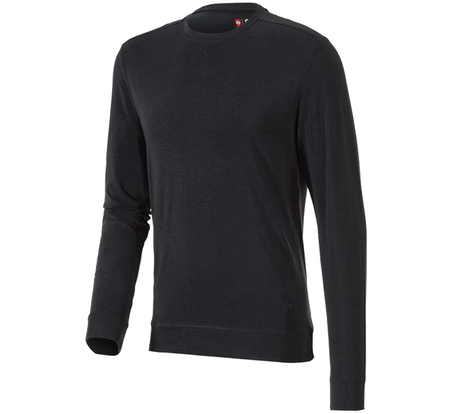 Primary image e.s. Longsleeve cotton stretch black
