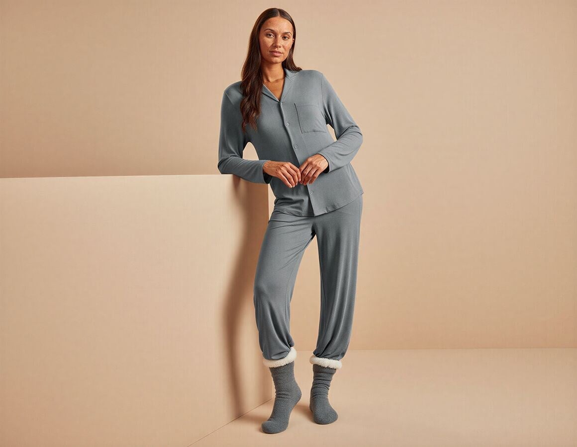 Additional image 1 e.s. Modal pyjamas trousers, ladies' nordicgrey