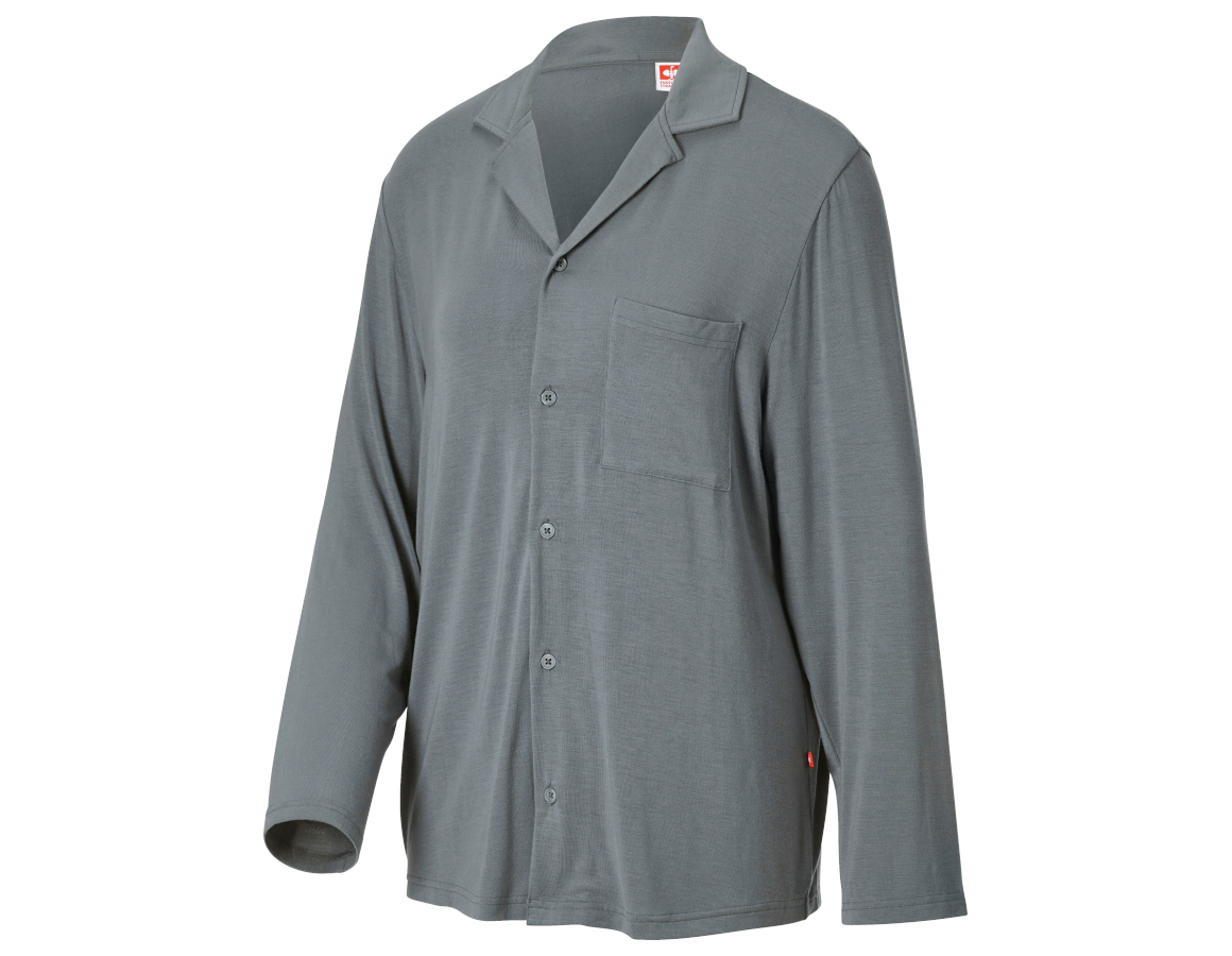 Primary image e.s. Modal pyjama top, ladies' nordicgrey