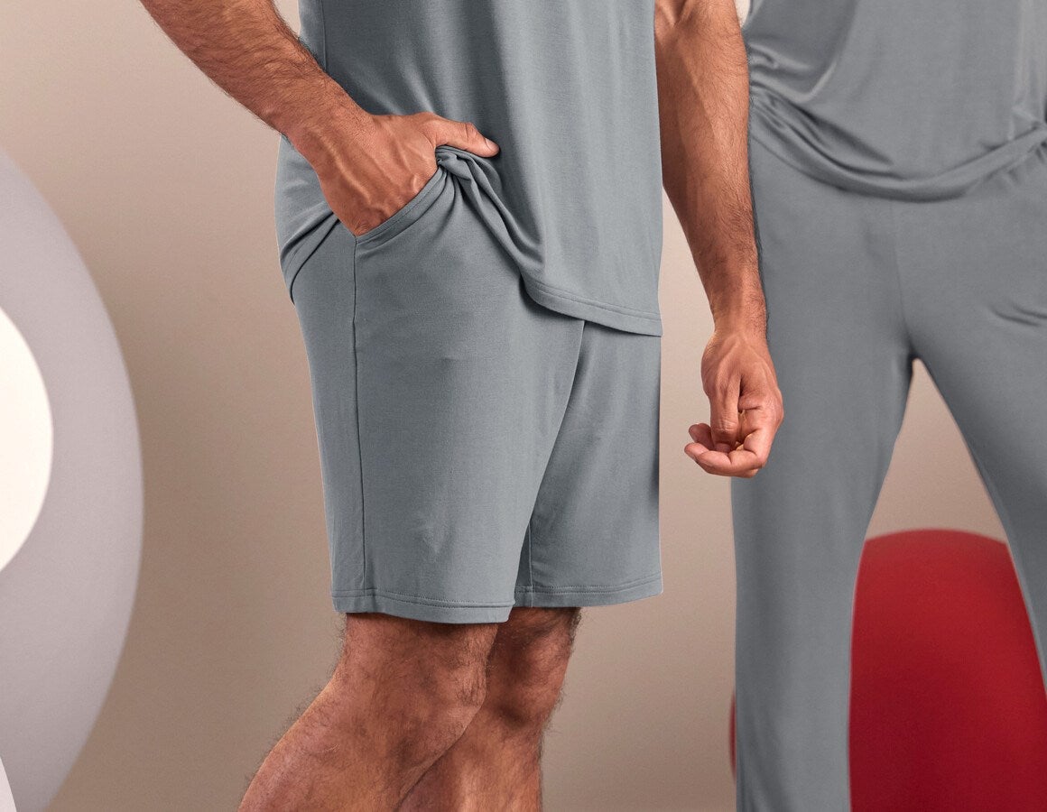 Main action image e.s. Modal pyjama shorts nordicgrey