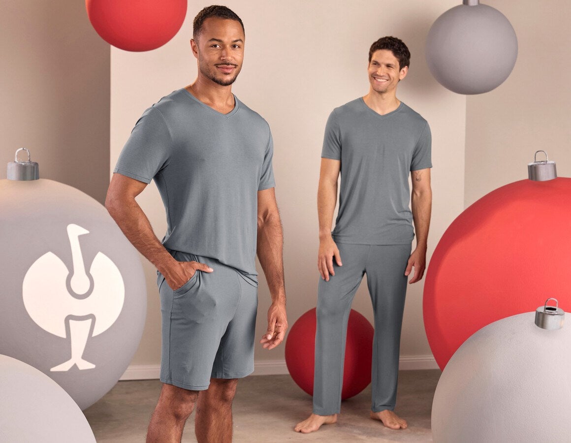 Additional image 2 e.s. Modal pyjama T-shirt nordicgrey