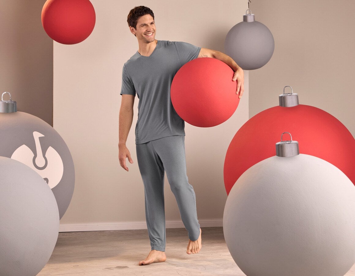 Additional image 3 e.s. Modal pyjama T-shirt nordicgrey