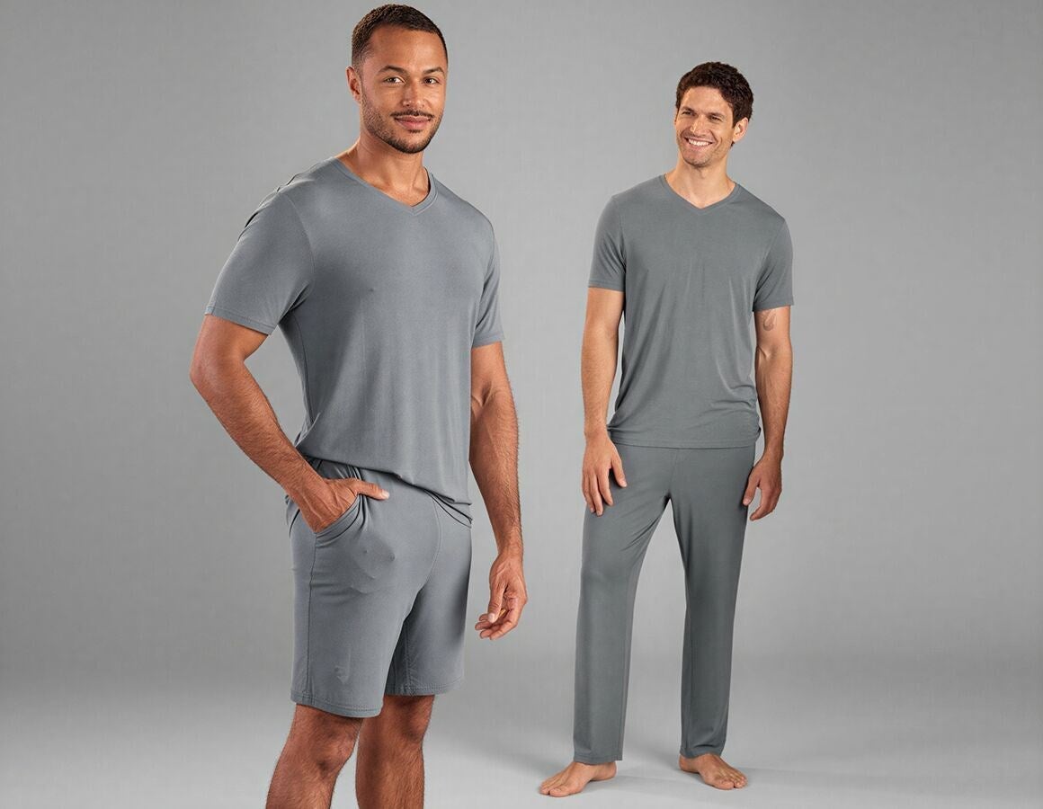 Additional image 3 e.s. Modal pyjama T-shirt nordicgrey