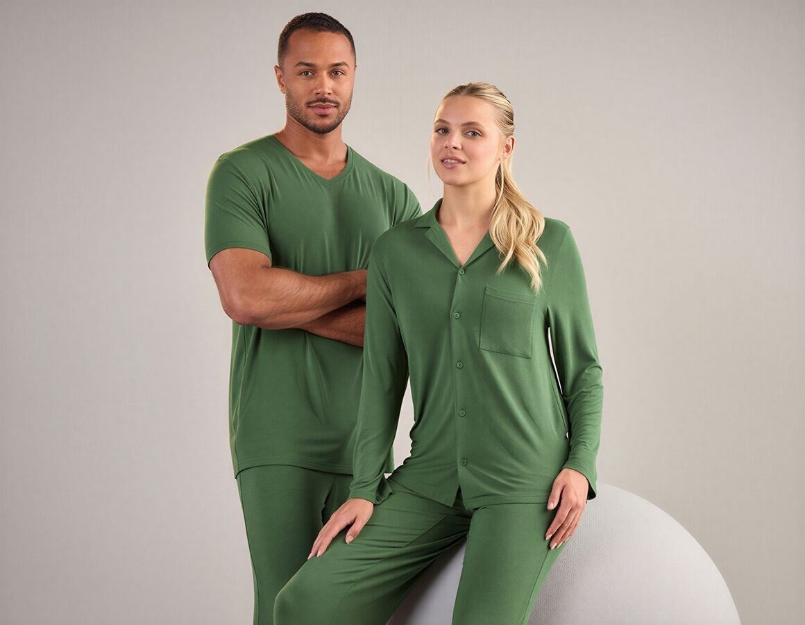 Additional image 2 e.s. Modal pyjama T-shirt nordicgreen