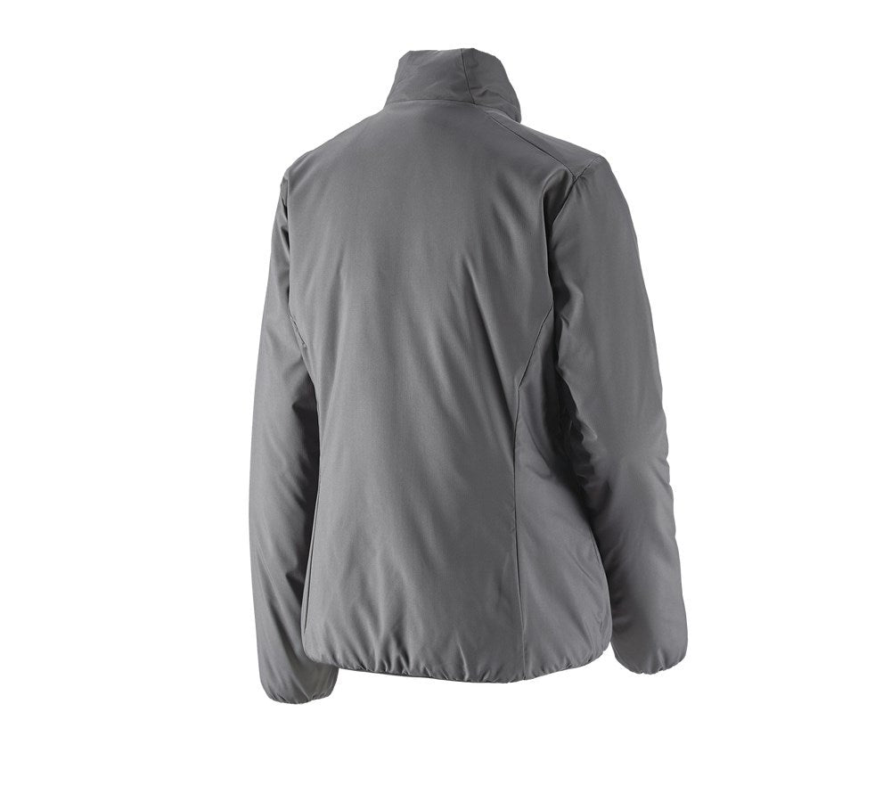 Secondary image e.s. Padded jacket CI, ladies' anthracite