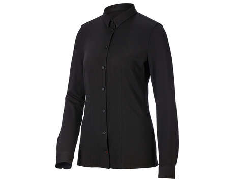 Primary image e.s. Piqué-Business Blouse black