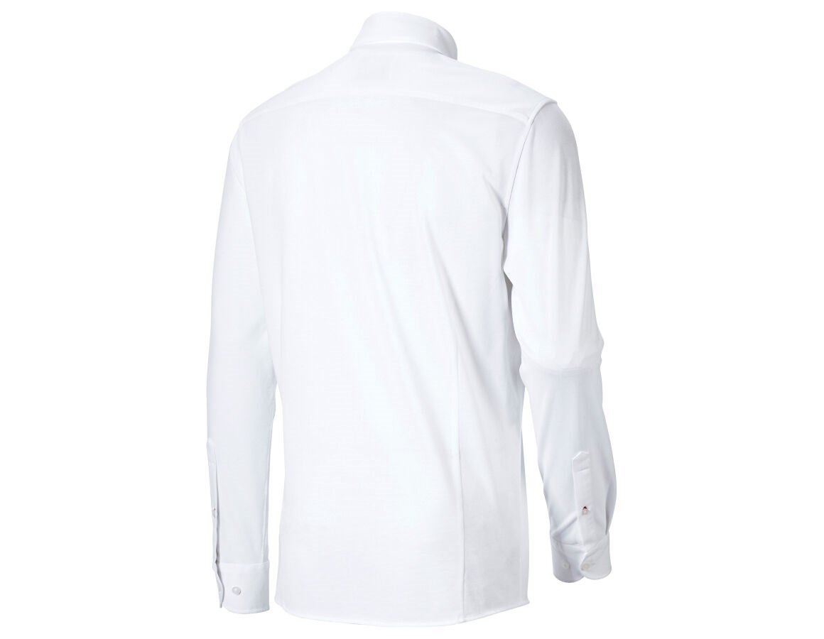 Secondary image e.s. piqué-Business Shirt white