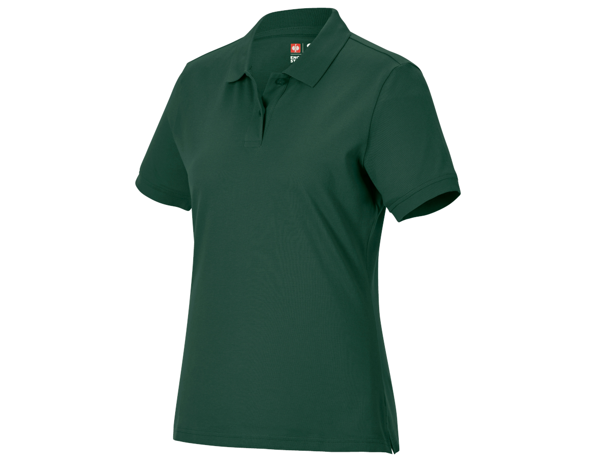 Primary image e.s. Piqué-Polo cotton light, ladies' green