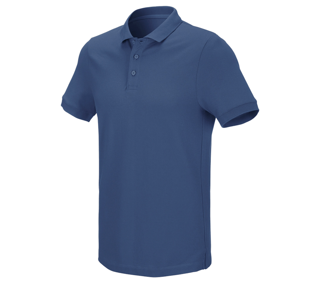 Primary image e.s. Pique-Polo cotton stretch cobalt