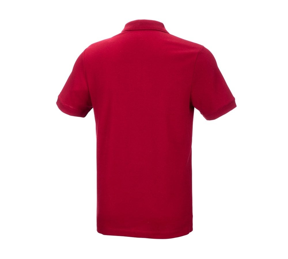 Secondary image e.s. Pique-Polo cotton stretch fiery red